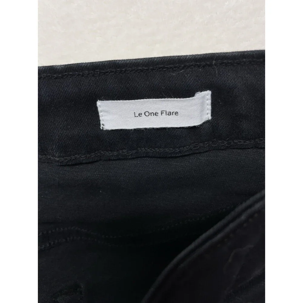 Frame Le One Flare Women's High-Rise Stretch Black Jeans Size 2